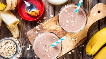 Gęste smoothie gryczane z orzechami