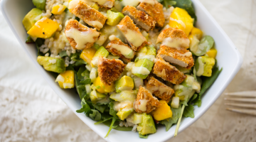 Lunchbox z kurczakiem, mango i kaszą owsianą